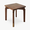 BOGAOJC 10 Inch Modern Style Black Walnut Wooden Stools Backless Chairs Stacking for Living Room, Dining Room, Bedroom, Set of 1, Walnut (10" Tall)